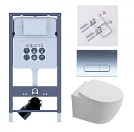 SET AQUATEK СИРИУС PNS-07 (рама INSP-0000001+крепёжKKI-0000002+ клавиша PNS-0000007 + унитаз AQ1582T-00 СИРИУС TORNADO с тонким сиденьем soft-close) 500_191_3226945